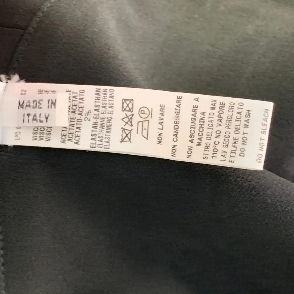 LA PERLA 4 Black White Viscose Blend Faux Pearl Embellishment V-Neck Jumpsuit - Picture 6 of 9